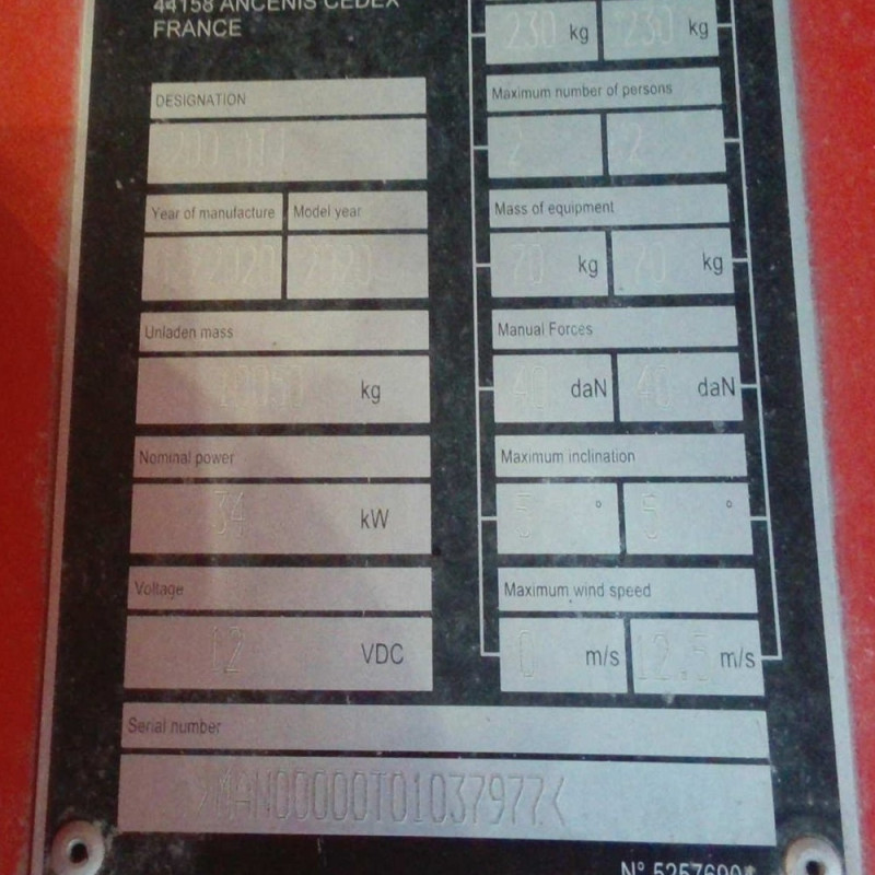 Hubarbeitsbühne Manitou 200 ATJ