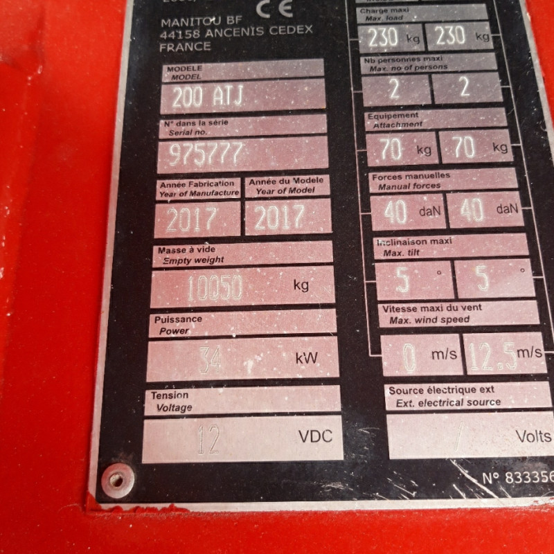 Hubarbeitsbühne Manitou 200ATJ  RC