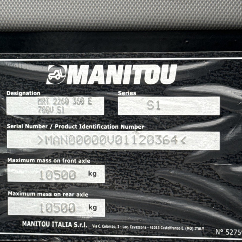 Drehbarer Teleskoplader Manitou MRT2260E