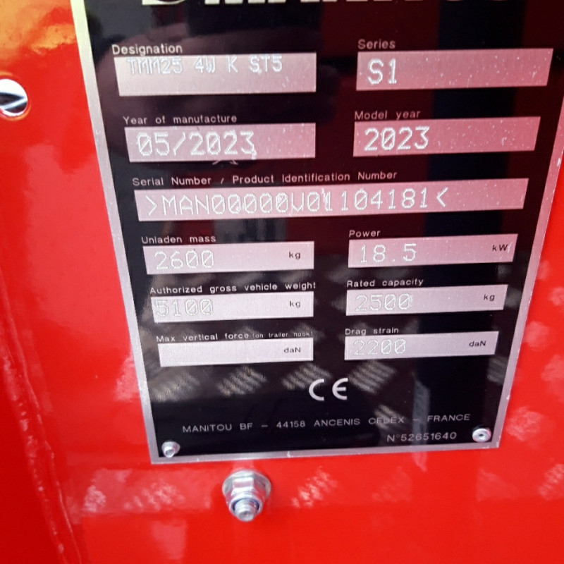 Mitnehmstapler Manitou TMM25 4W