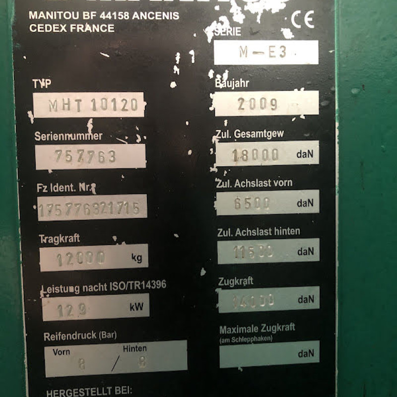 Teleskoplader Manitou MHT10120