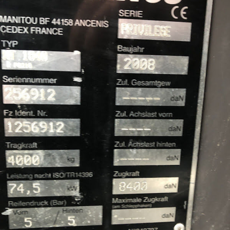 Teleskoplader Manitou MT 1840