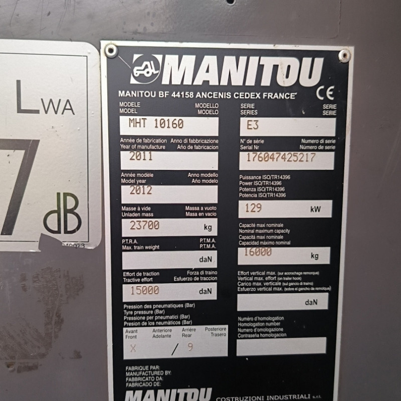 Teleskoplader Manitou MHT10160