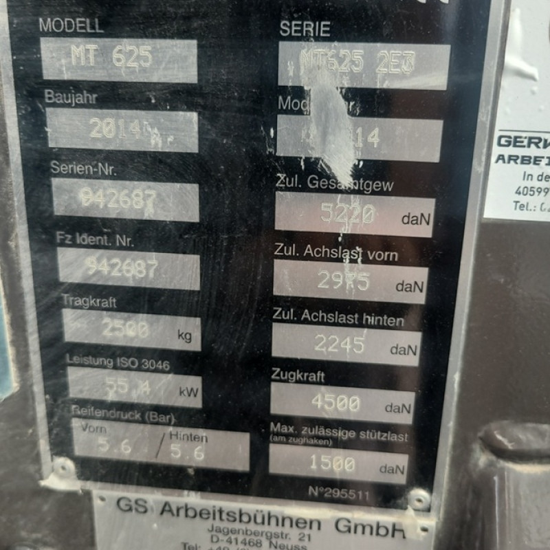 Teleskoplader Manitou MT625