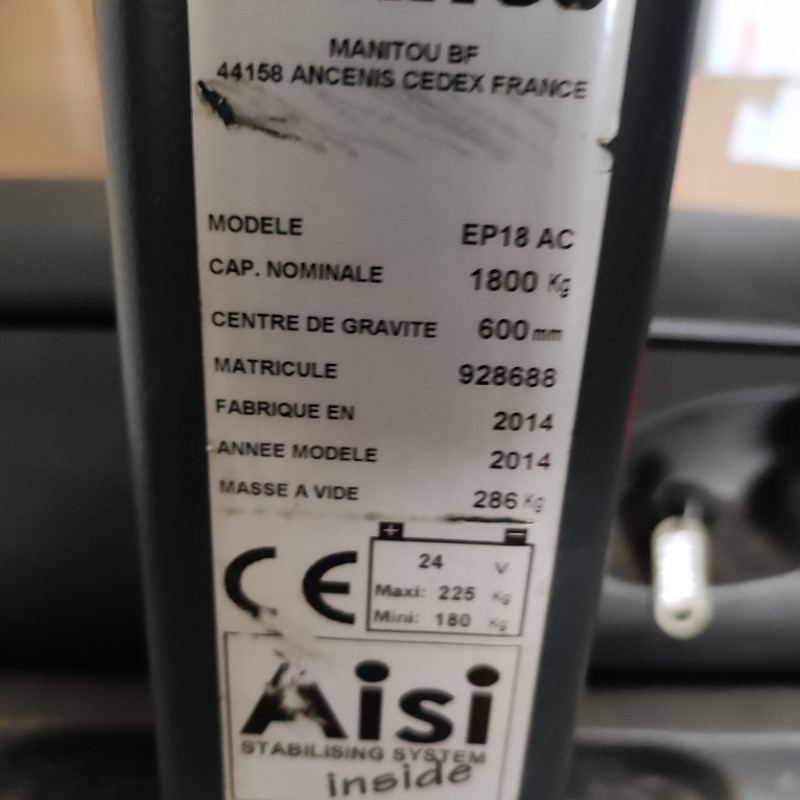 Lagertechnikgeräte Manitou EP18