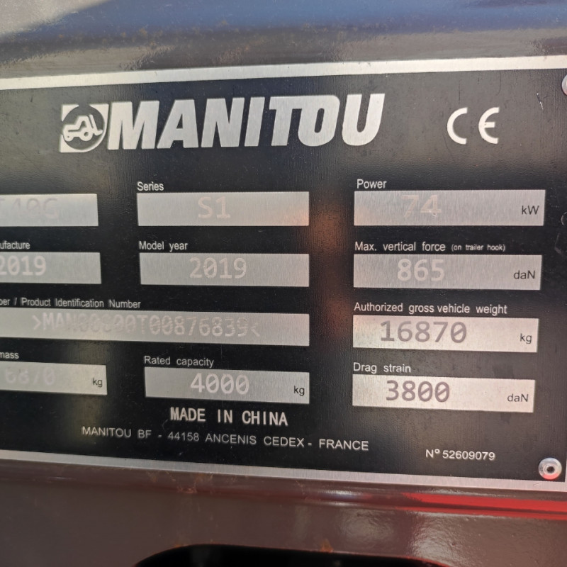 Maststapler Manitou MI40G S1 FOB