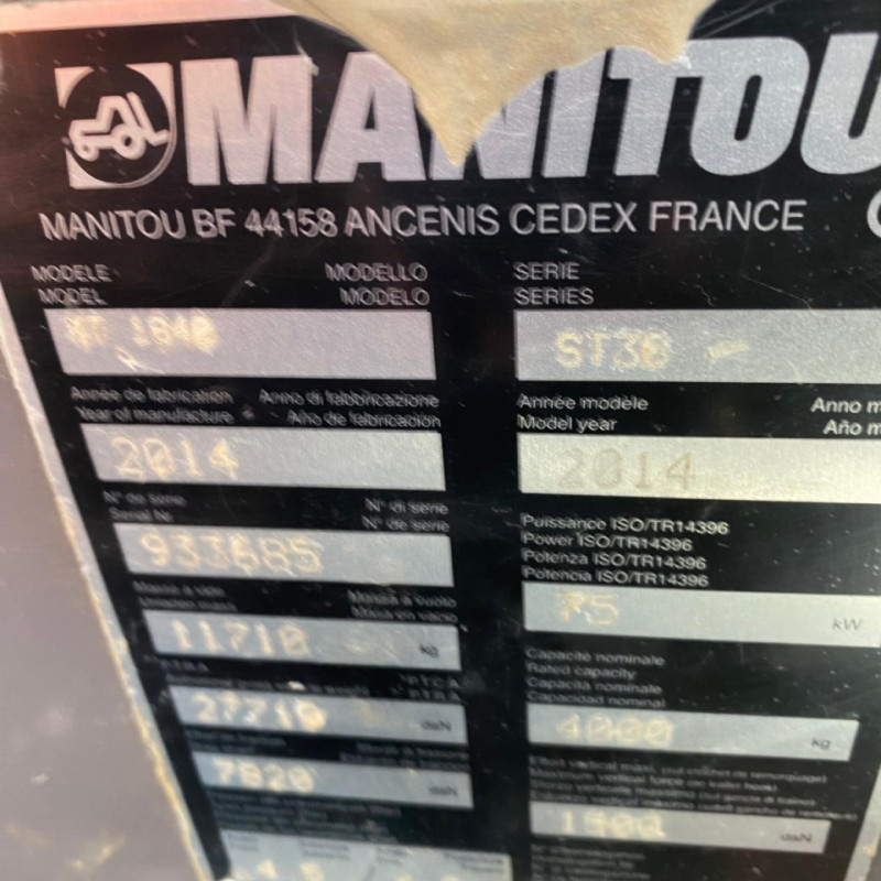 Teleskoplader Manitou MT1840